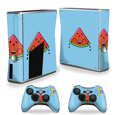 XBOX360S-Watermelon Laugh Skin for Xbox 360 S Console - Watermelon Laugh -  MightySkins