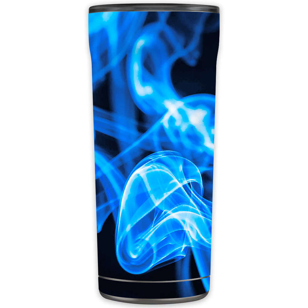 Picture of MightySkins OTEL20-Blue Flames Skin for Otterbox Elevation Tumbler 20 oz - Blue Flames