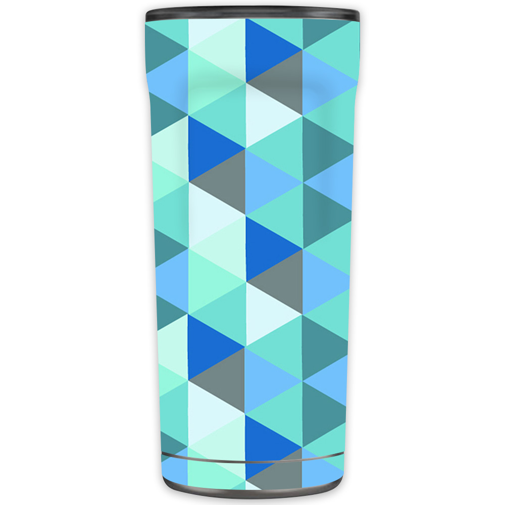 Picture of MightySkins OTEL20-Blue Kaleidoscope Skin for Otterbox Elevation Tumbler 20 oz - Blue Kaleidoscope