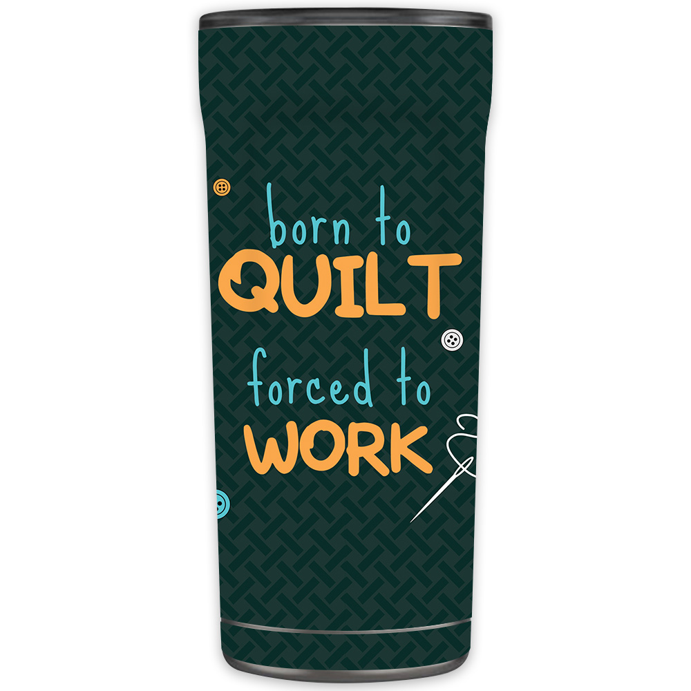 Picture of MightySkins OTEL20-Born To Quilt Skin for Otterbox Elevation Tumbler 20 oz - Born to Quilt