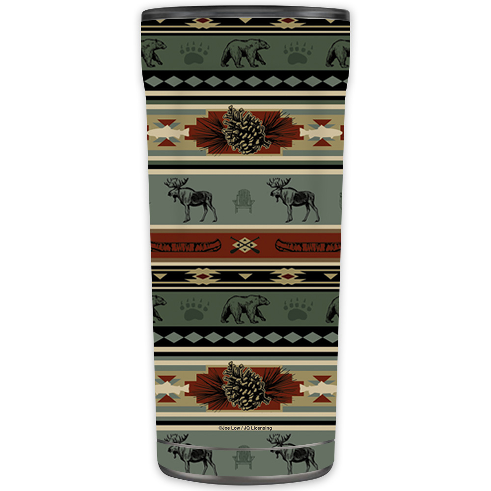 Picture of MightySkins OTEL20-Cabin Stripes Skin for Otterbox Elevation Tumbler 20 oz - Cabin Stripes