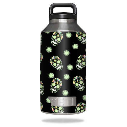 Picture of MightySkins YERABOT64-Nighttime Skulls Skin for Yeti Rambler Bottle 64 oz - Nighttime Skulls