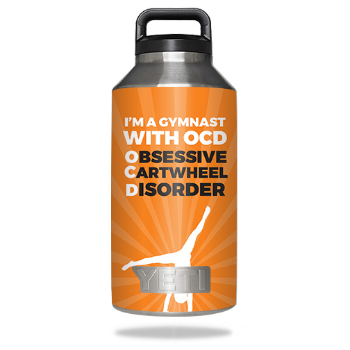 Picture of MightySkins YERABOT64-Ocd Gymnast Skin for Yeti Rambler Bottle 64 oz - Ocd Gymnast