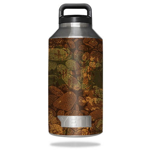 Picture of MightySkins YERABOT64-River Stones Skin for Yeti Rambler Bottle 64 oz - River Stones