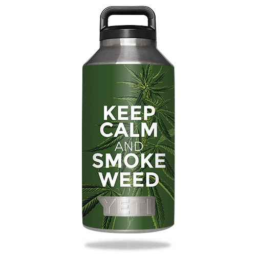 Picture of MightySkins YERABOT64-Smoke Weed Skin for Yeti Rambler Bottle 64 oz - Smoke Weed