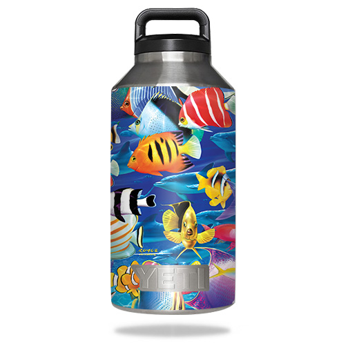 Picture of MightySkins YERABOT64-Tropical Fish Skin for Yeti Rambler Bottle 64 oz - Tropical Fish