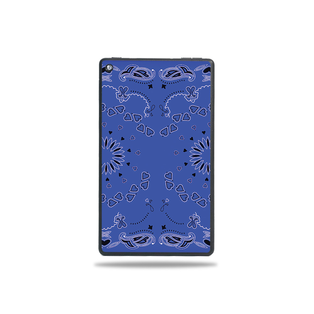 Picture of MightySkins AMFI719-Blue Bandana Skin for Amazon Fire 7 Tablet 2019 - Blue Bandana