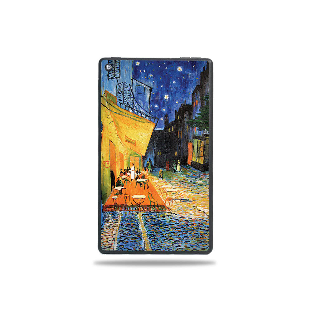 Picture of MightySkins AMFI719-Cafe Terrace At Night Skin for Amazon Fire 7 Tablet 2019 - Cafe Terrace At Night