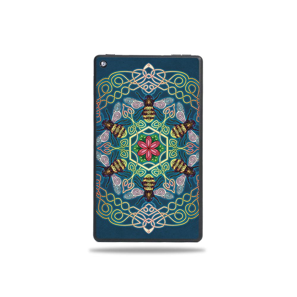 Picture of MightySkins AMFI719-Celtic Bees Skin for Amazon Fire 7 Tablet 2019 - Celtic Bees