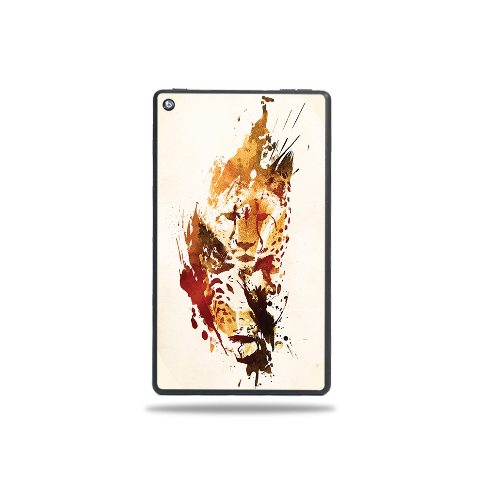 Picture of MightySkins AMFI719-Cheetah Splatter Skin for Amazon Fire 7 Tablet 2019 - Cheetah Splatter