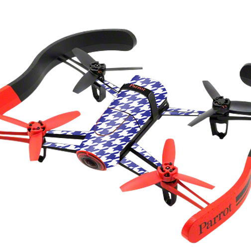 PABEBOP-Blue Houndstooth Skin for Parrot Bebop Quadcopter Drone - Blue Houndstooth -  MightySkins