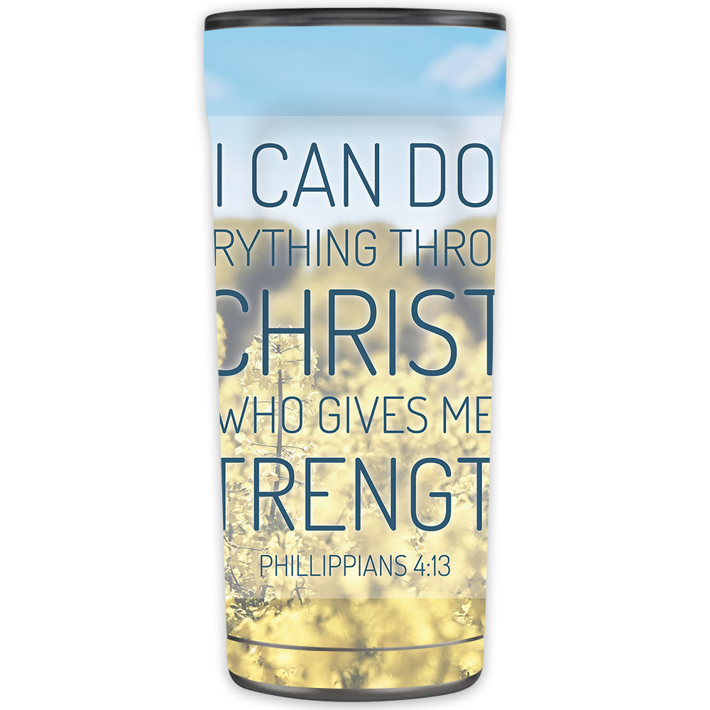Picture of MightySkins OTEL20-Through Christ Skin for Otterbox Elevation Tumbler 20 oz - Through Christ