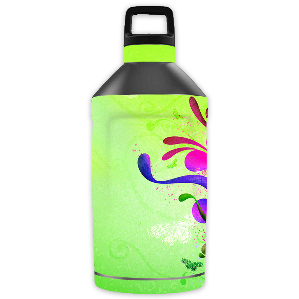 Picture of MightySkins OTEL64-Pastel Flourishes Skin for Otterbox Elevation Tumbler 64 oz - Pastel Flourishes