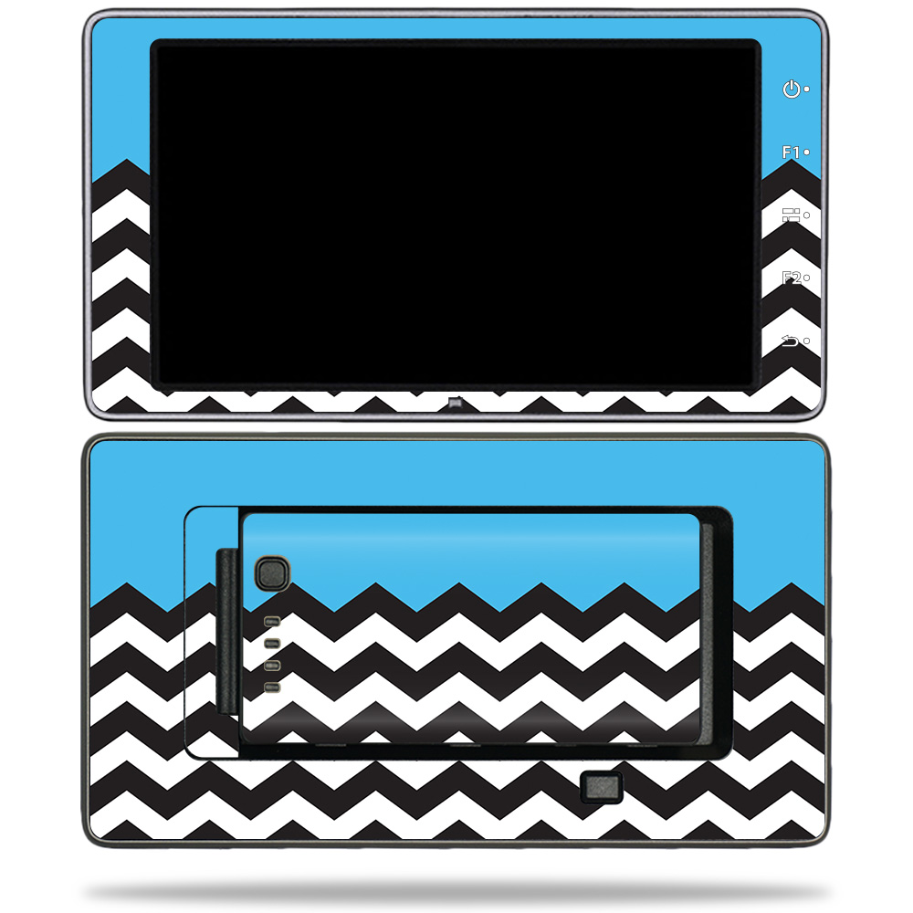 Picture of MightySkins DJCRSK-Baby Blue Chevron Skin for Dji Crystalsky Monitor 5.5 in. - Baby Blue Chevron