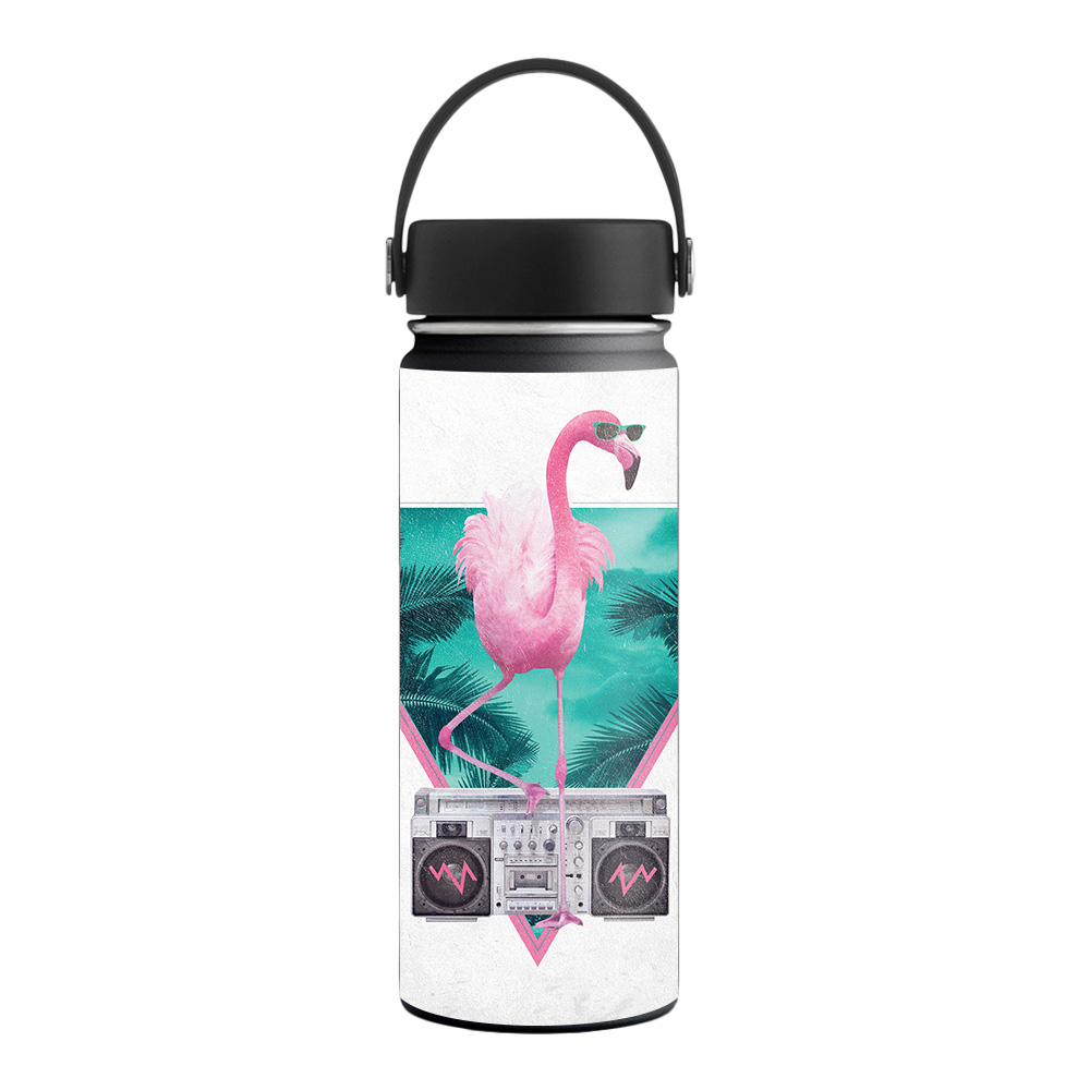 Picture of MightySkins HFWI18-Miami Flamingo Skin for Hydro Flask 18 oz Wide Mouth - Miami Flamingo