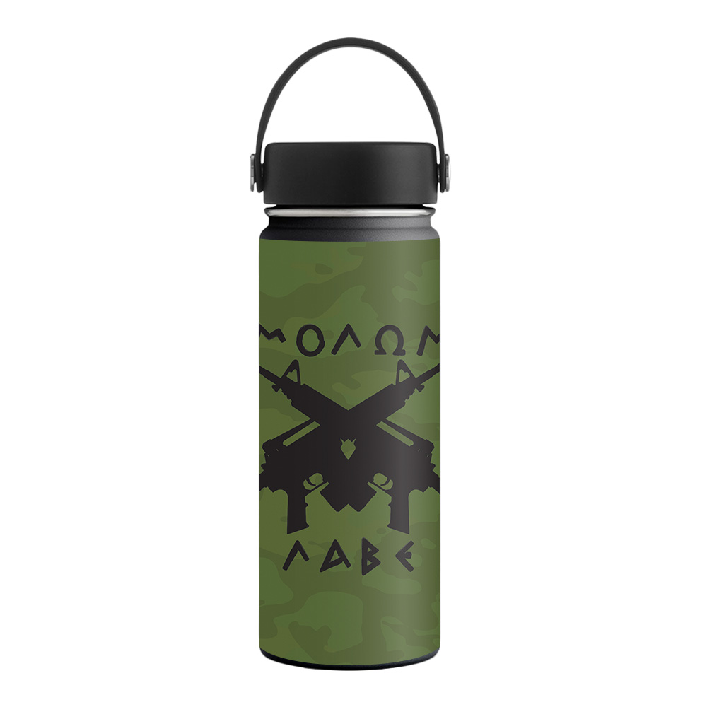 Picture of MightySkins HFWI18-Molon Labe Skin for Hydro Flask 18 oz Wide Mouth - Molon Labe