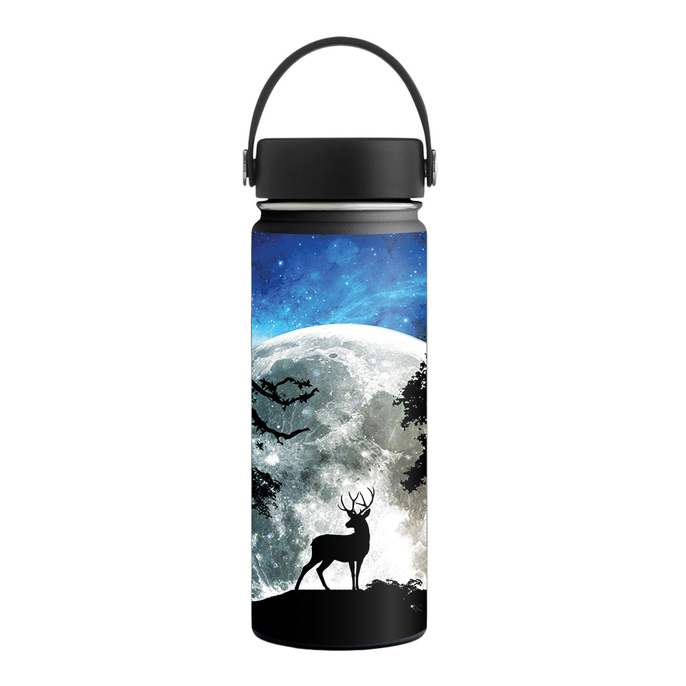 Picture of MightySkins HFWI18-Moonlight Deer Skin for Hydro Flask 18 oz Wide Mouth - Moonlight Deer