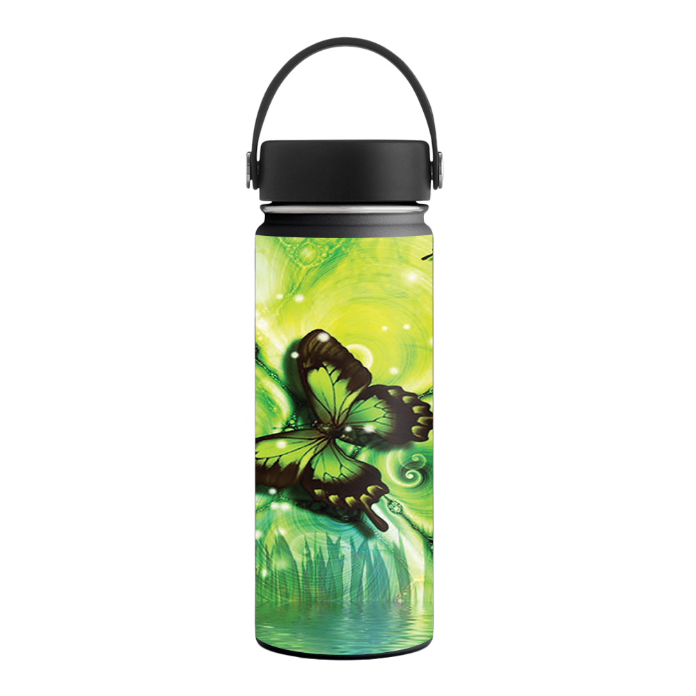 Picture of MightySkins HFWI18-Mystical Butterfly Skin for Hydro Flask 18 oz Wide Mouth - Mystical Butterfly