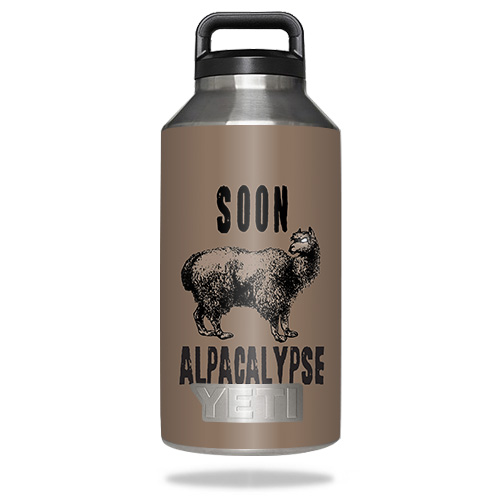 Picture of MightySkins YERABOT64-Alpacalypse Skin for Yeti Rambler Bottle 64 oz - Alpacalypse