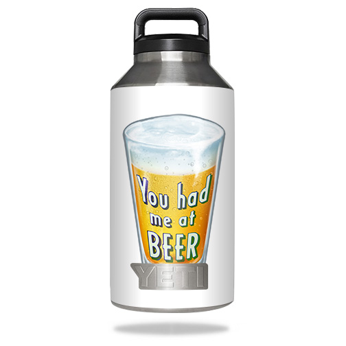 Picture of MightySkins YERABOT64-Beer Lover Skin for Yeti Rambler Bottle 64 oz - Beer Lover