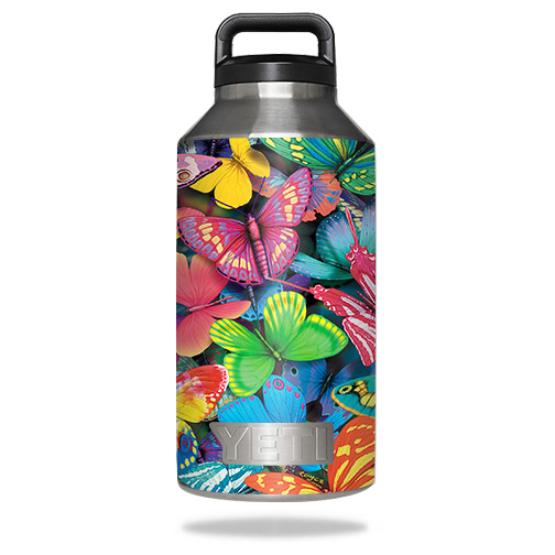 Picture of MightySkins YERABOT64-Butterfly party Skin for Yeti Rambler Bottle 64 oz - Butterfly Garden