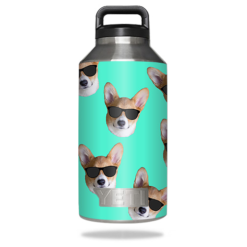 Picture of MightySkins YERABOT64-Cool Corgi Skin for Yeti Rambler Bottle 64 oz - Cool Corgi
