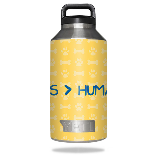 Picture of MightySkins YERABOT64-Dogs Over Humans Skin for Yeti Rambler Bottle 64 oz - Dogs Over Humans