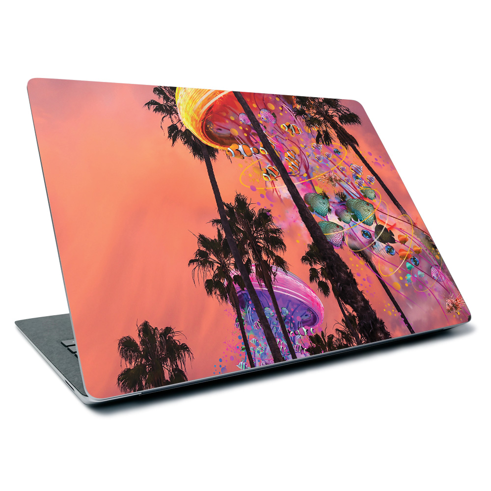 MISURLA313-Jellyfish Palms Skin for Microsoft Surface Laptop 3 13.5 in. 2019 - Jellyfish Palms -  MightySkins