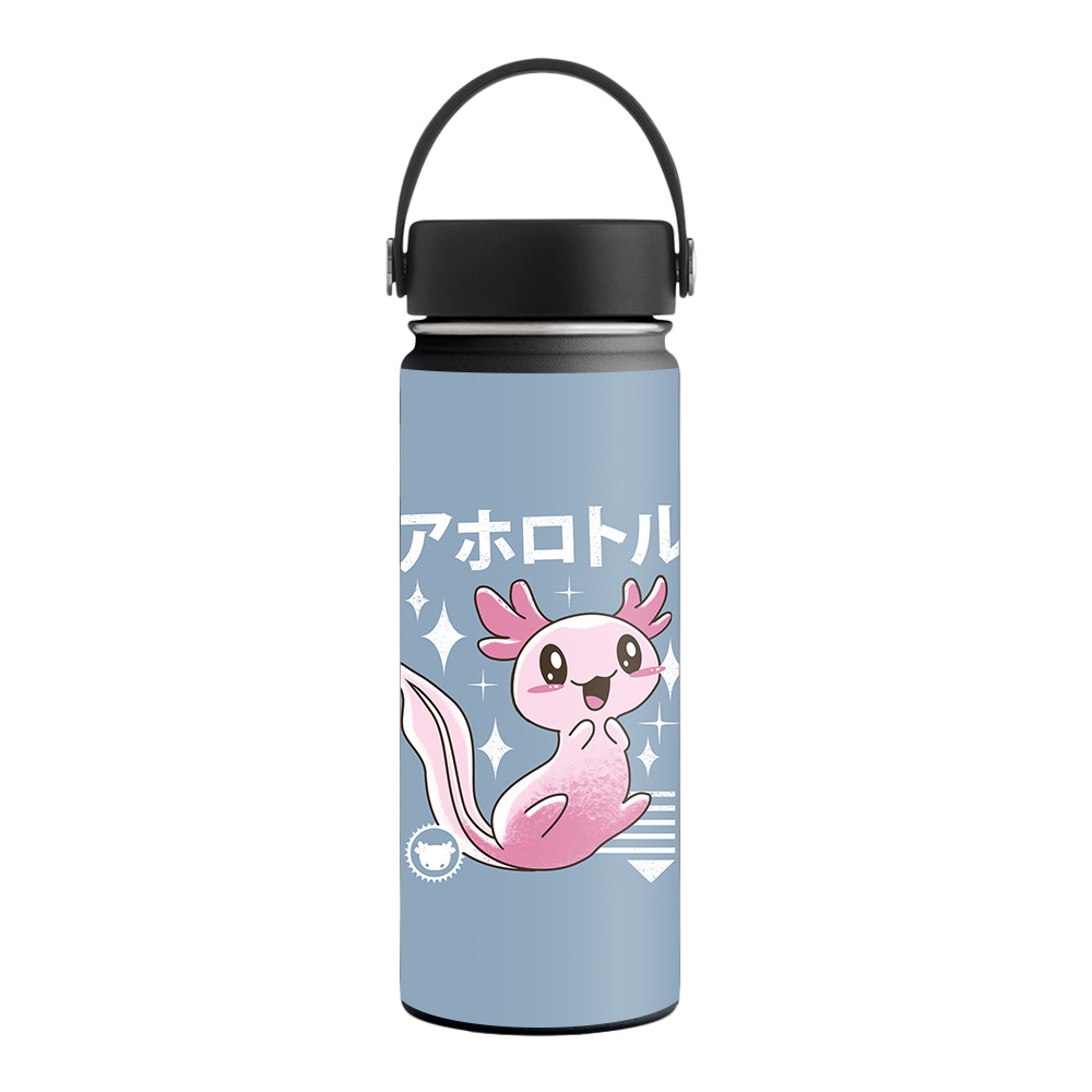 Picture of MightySkins HFWI18-Axolotl Kawaii Skin for Hydro Flask 18 oz Wide Mouth - Axolotl Kawaii