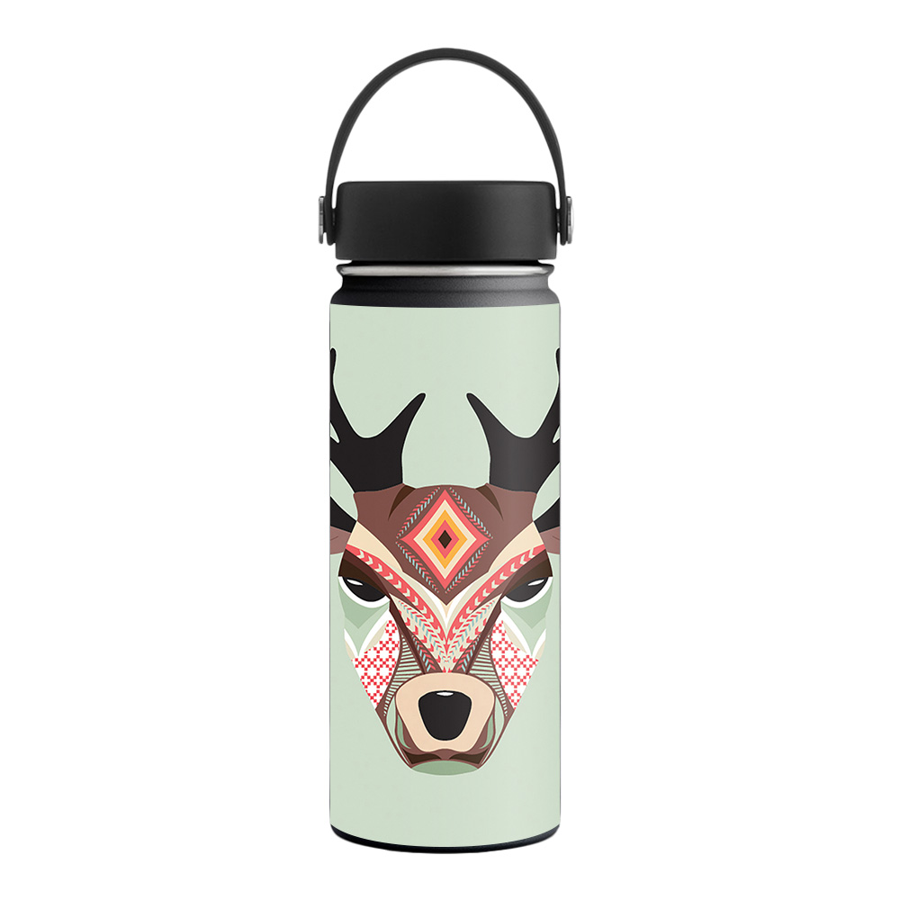 Picture of MightySkins HFWI18-Aztec Deer Skin for Hydro Flask 18 oz Wide Mouth - Aztec Deer