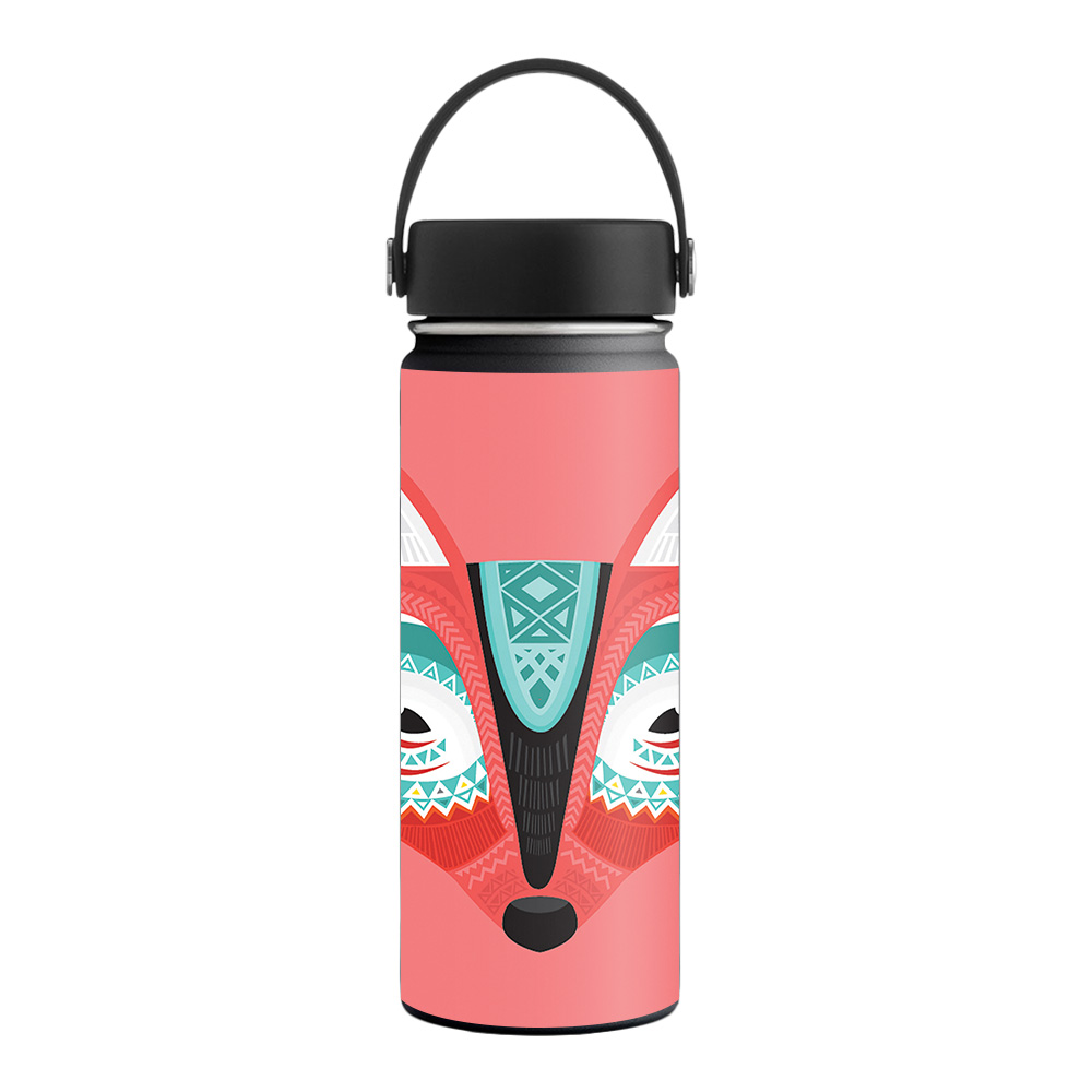 Picture of MightySkins HFWI18-Aztec Fox Skin for Hydro Flask 18 oz Wide Mouth - Aztec Fox