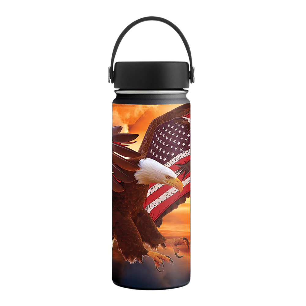 Picture of MightySkins HFWI18-Bald Eagle Skin for Hydro Flask 18 oz Wide Mouth - Bald Eagle