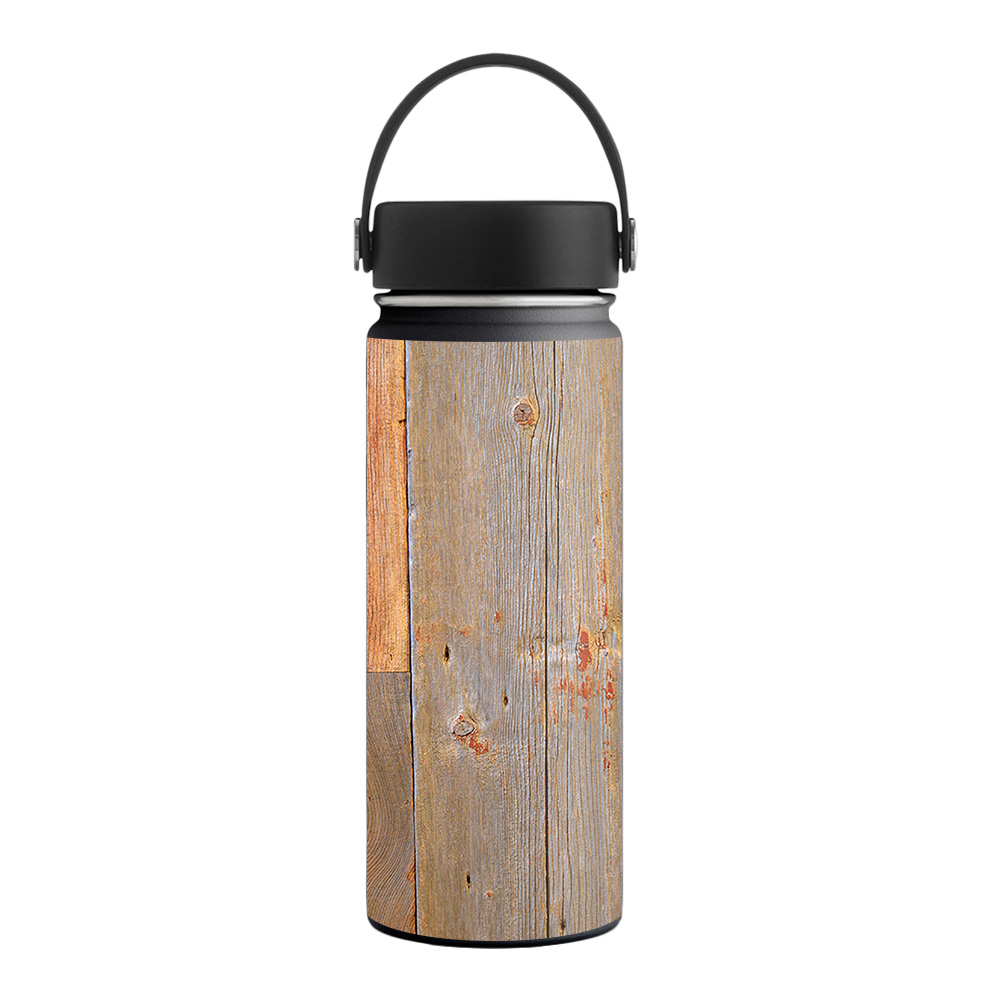 Picture of MightySkins HFWI18-Barnwood Skin for Hydro Flask 18 oz Wide Mouth - Barnwood