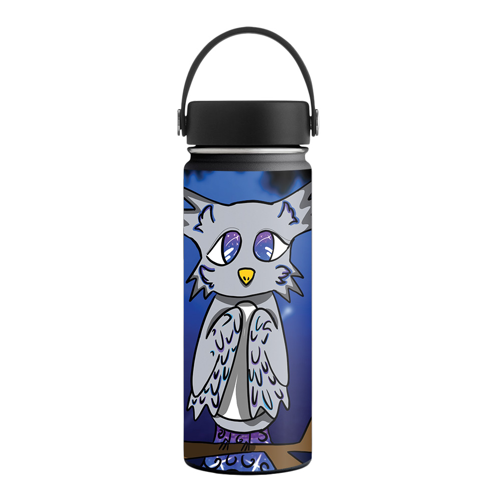 Picture of MightySkins HFWI18-Bedtime Owl Skin for Hydro Flask 18 oz Wide Mouth - Bedtime Owl