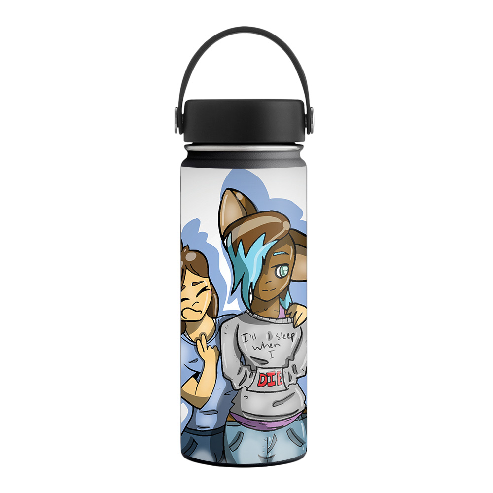 Picture of MightySkins HFWI18-Best Friends Skin for Hydro Flask 18 oz Wide Mouth - Best Friends