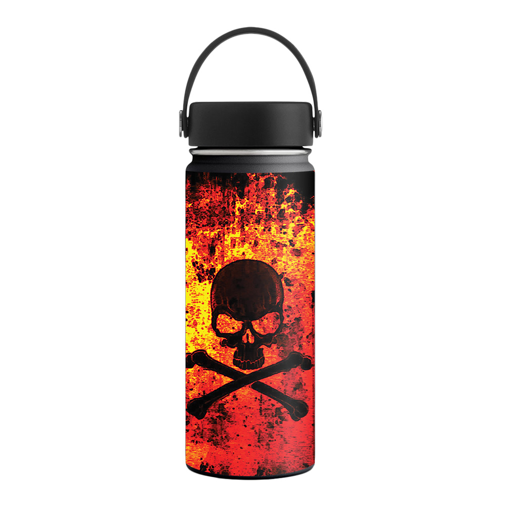 Picture of MightySkins HFWI18-Bio Skull Skin for Hydro Flask 18 oz Wide Mouth - Bio Skull