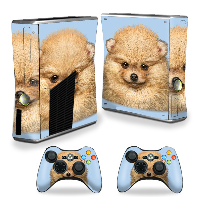XBOX360S-Pomeranian Portrait Skin for Xbox 360 S Console - Pomeranian Portrait -  MightySkins