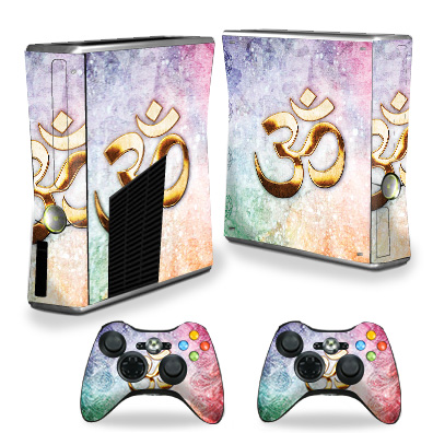 XBOX360S-Rainbow Ohm Skin for Xbox 360 S Console - Rainbow Ohm -  MightySkins