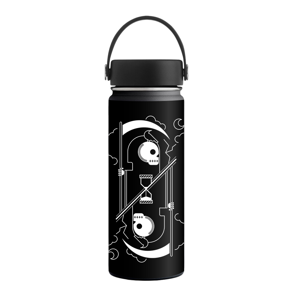Picture of MightySkins HFWI18-Death Card Skin for Hydro Flask 18 oz Wide Mouth - Death Card