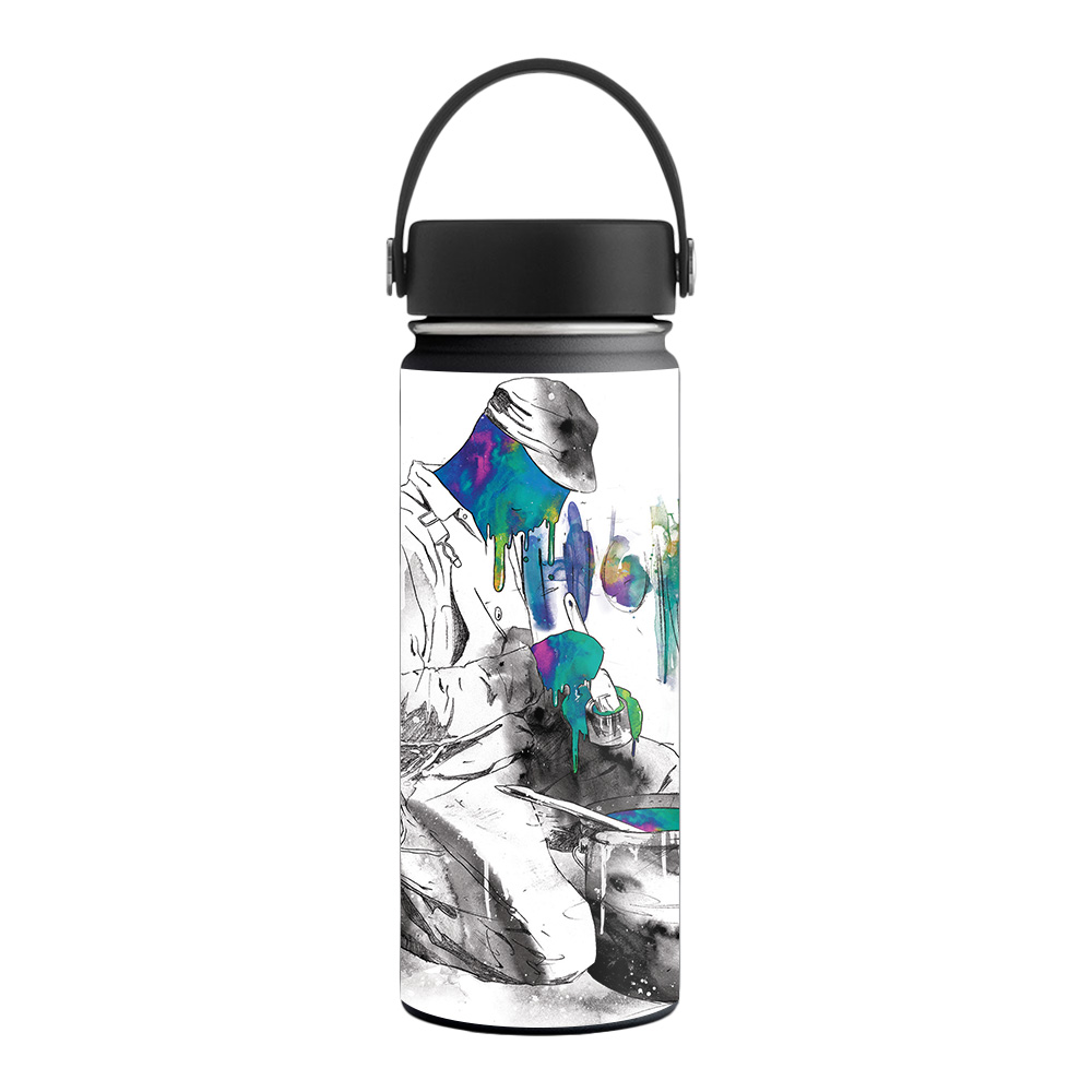 Picture of MightySkins HFWI18-Dedication Skin for Hydro Flask 18 oz Wide Mouth - Dedication
