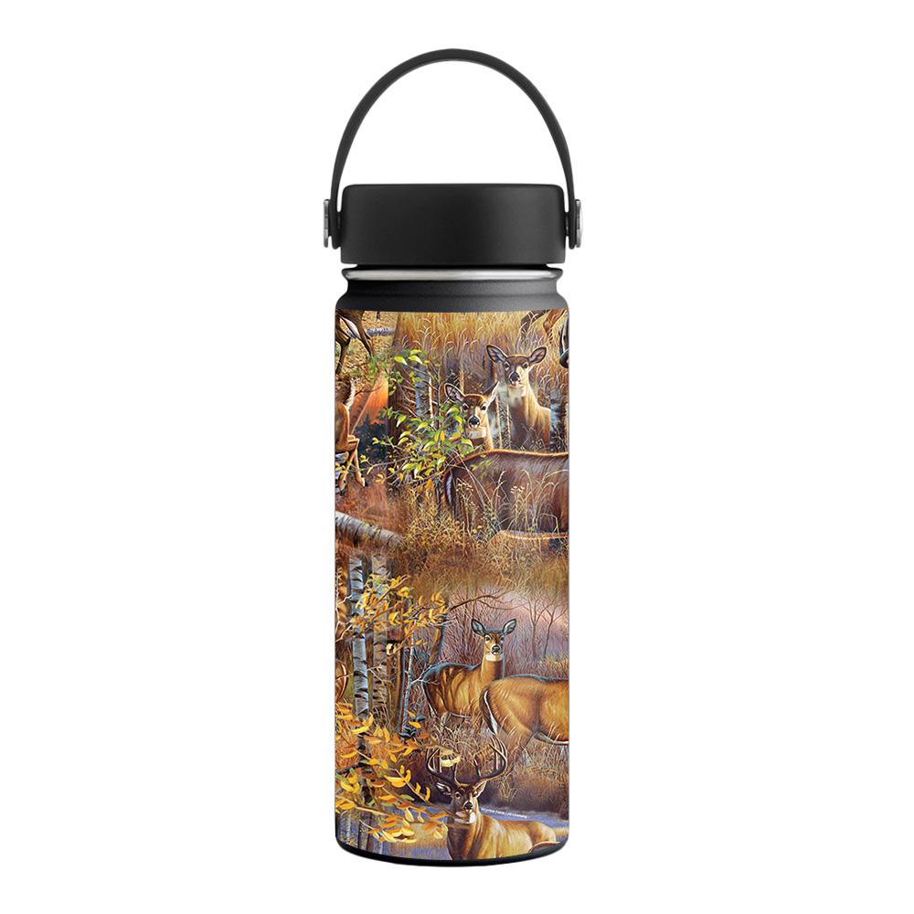 Picture of MightySkins HFWI18-Deer Pattern Skin for Hydro Flask 18 oz Wide Mouth - Deer Pattern