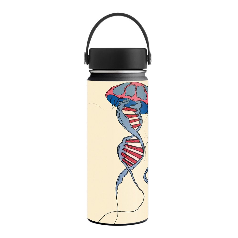 Picture of MightySkins HFWI18-Dna Jellyfish Skin for Hydro Flask 18 oz Wide Mouth - DNA Jellyfish