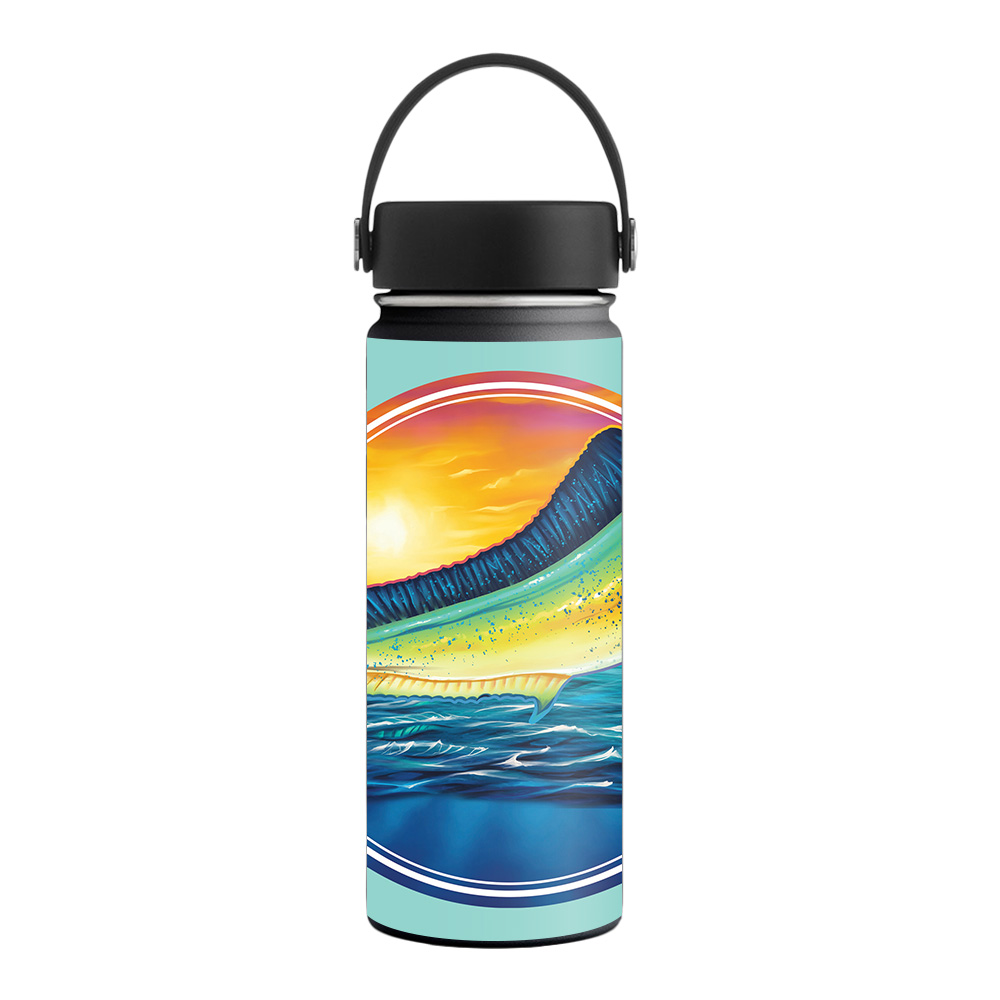 Picture of MightySkins HFWI18-Dolphin Fish Skin for Hydro Flask 18 oz Wide Mouth - Dolphin Fish