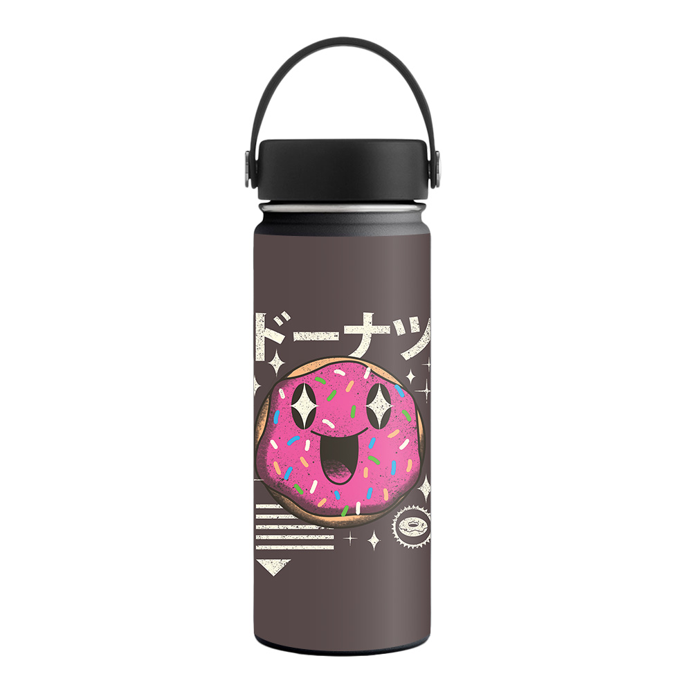 Picture of MightySkins HFWI18-Donut Kawaii Skin for Hydro Flask 18 oz Wide Mouth - Donut Kawaii