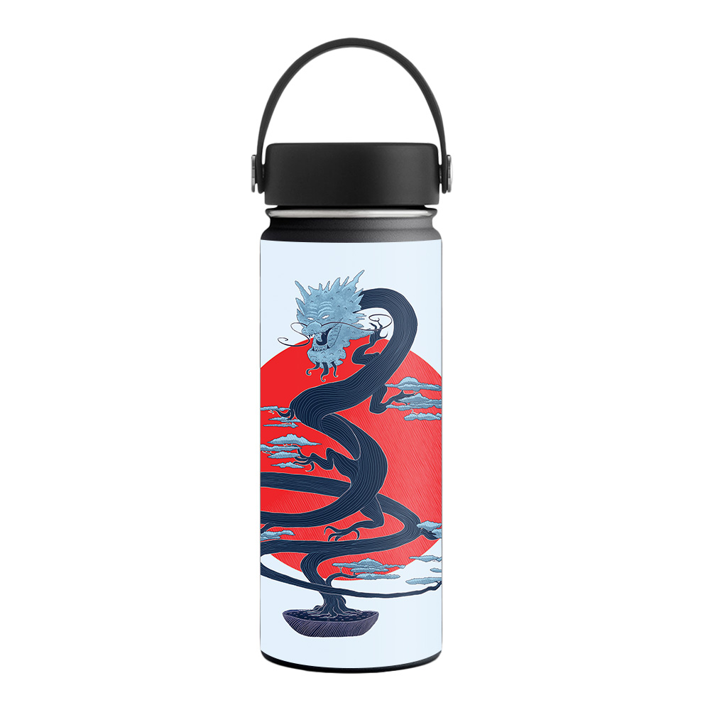 Picture of MightySkins HFWI18-Dragon Bonsai Skin for Hydro Flask 18 oz Wide Mouth - Dragon Bonsai