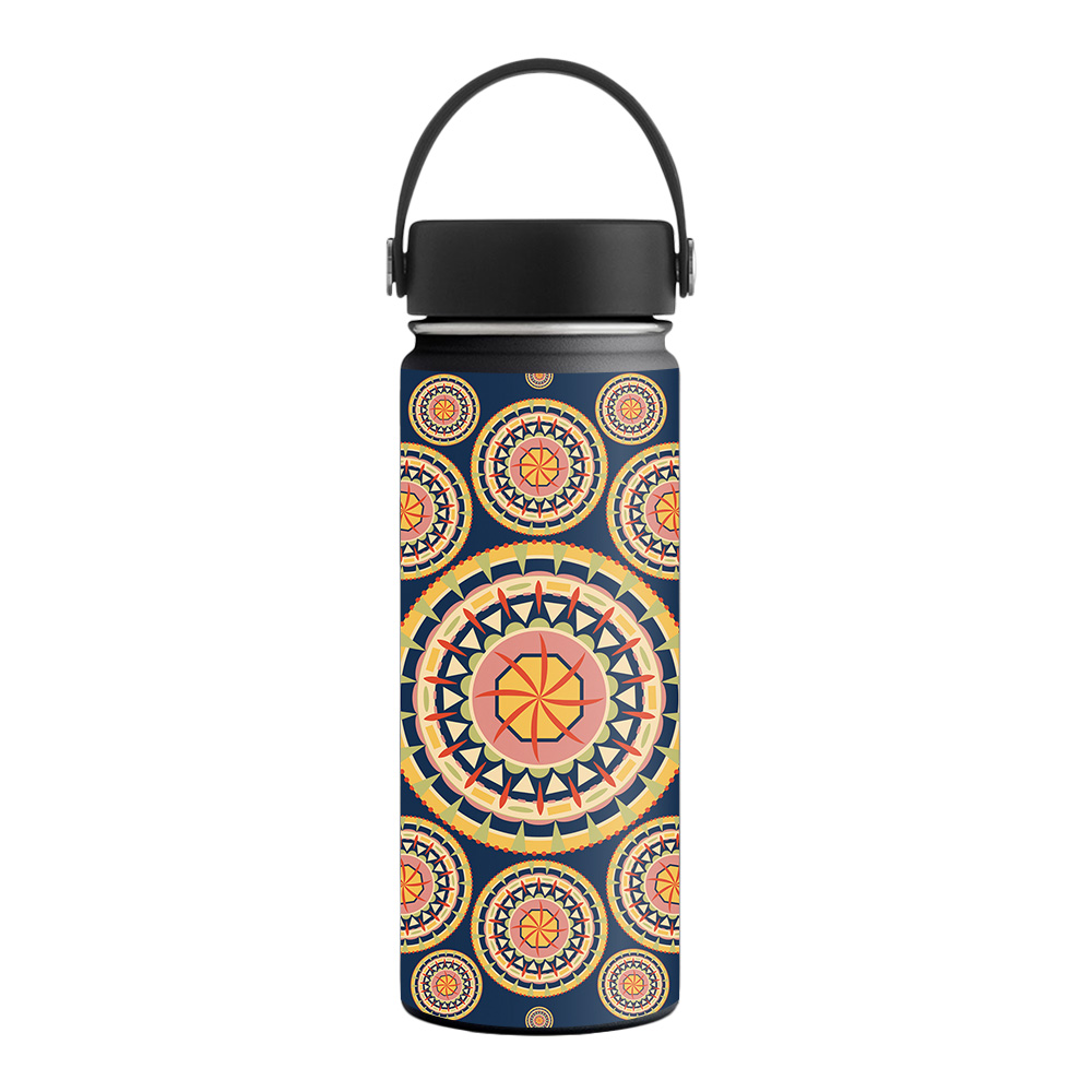 Picture of MightySkins HFWI18-Summer Mandala Skin for Hydro Flask 18 oz Wide Mouth - Summer Mandala