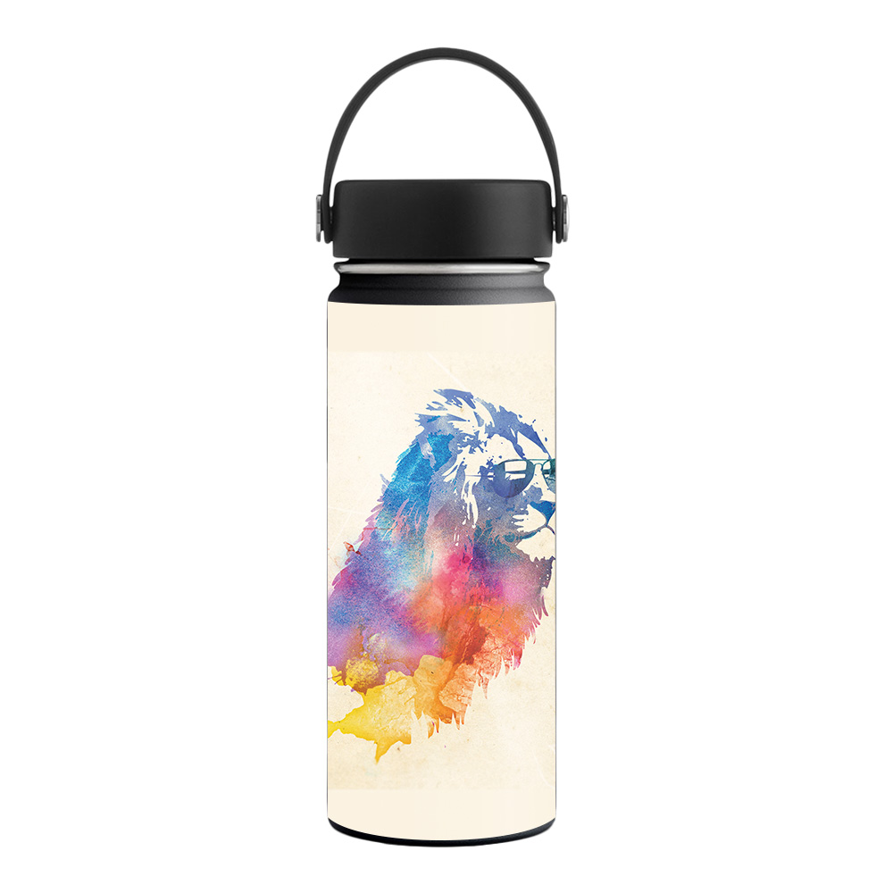Picture of MightySkins HFWI18-Sunny Lion Skin for Hydro Flask 18 oz Wide Mouth - Sunny Lion
