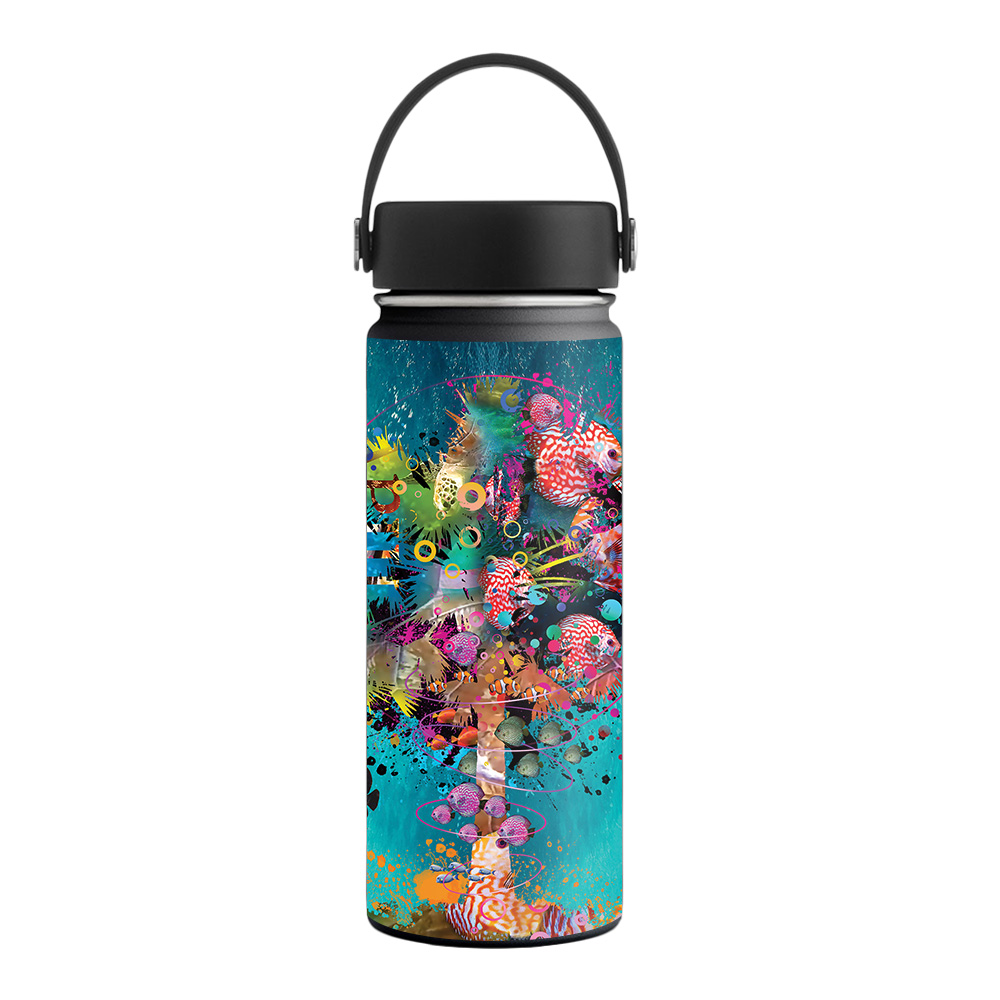 Picture of MightySkins HFWI18-Surf Palm Skin for Hydro Flask 18 oz Wide Mouth - Surf Palm