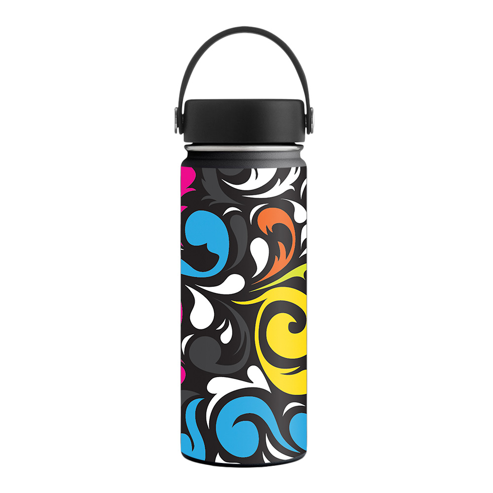 Picture of MightySkins HFWI18-Swirly Skin for Hydro Flask 18 oz Wide Mouth - Swirly