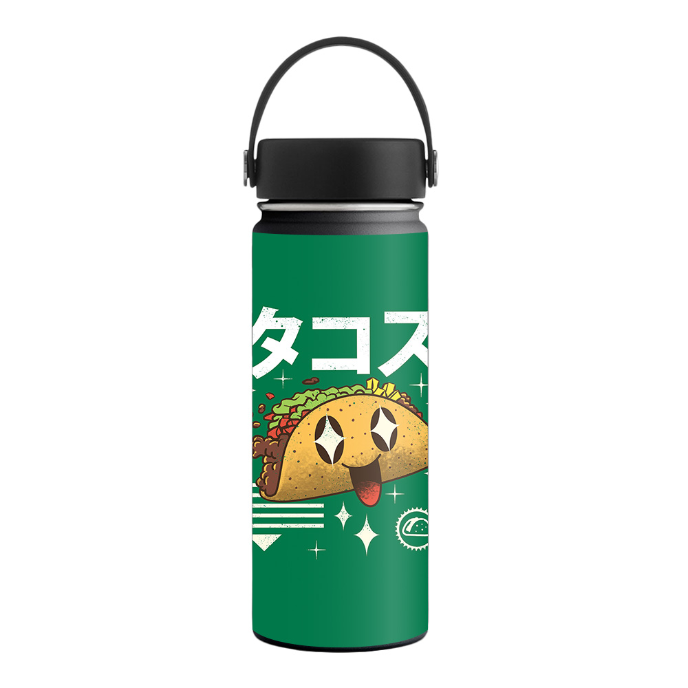 Picture of MightySkins HFWI18-Tacos Kawaii Skin for Hydro Flask 18 oz Wide Mouth - Tacos Kawaii
